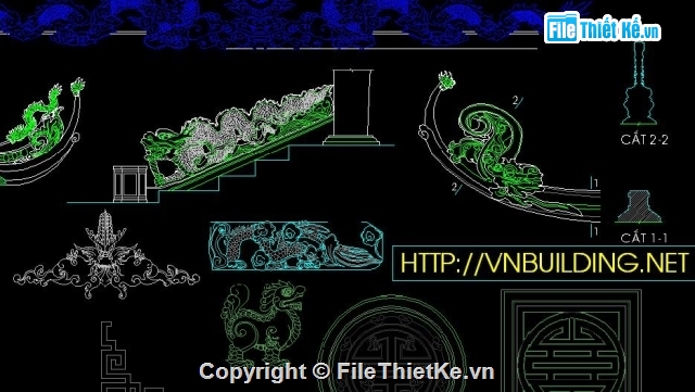 Thiết kế,File cad,thiết kế chùa miếu